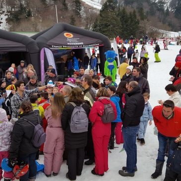 Les Fromages AOP d'Auvergne : Cantal, Saint-Nectaire, Fourme d'Ambert et Bleu d'Auvergne font leur show sur les pistes de ski