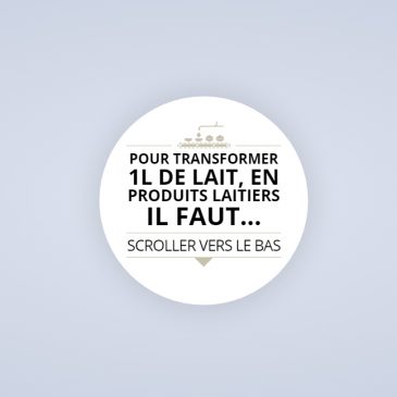 Transformer 1 L de lait en produits laitiers