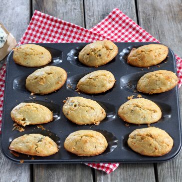 Madeleines salées à la Fourme d’Ambert