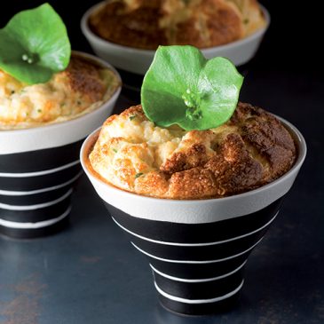 Soufflé à la truite et au Cantal