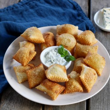 Ravioles frites à la Fourme d’Ambert