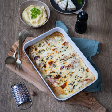 Chicons au gratin à la Fourme d’Ambert