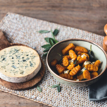 Gnocchis de courge Butternut à la Fourme d’Ambert et à la sauge