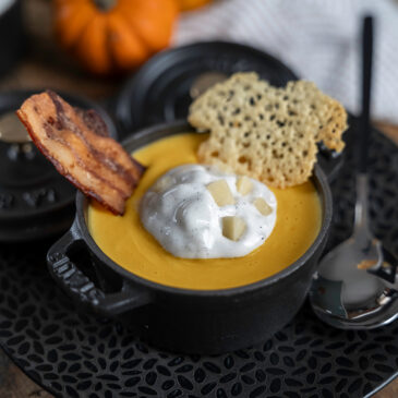 Velouté de courges au Salers
